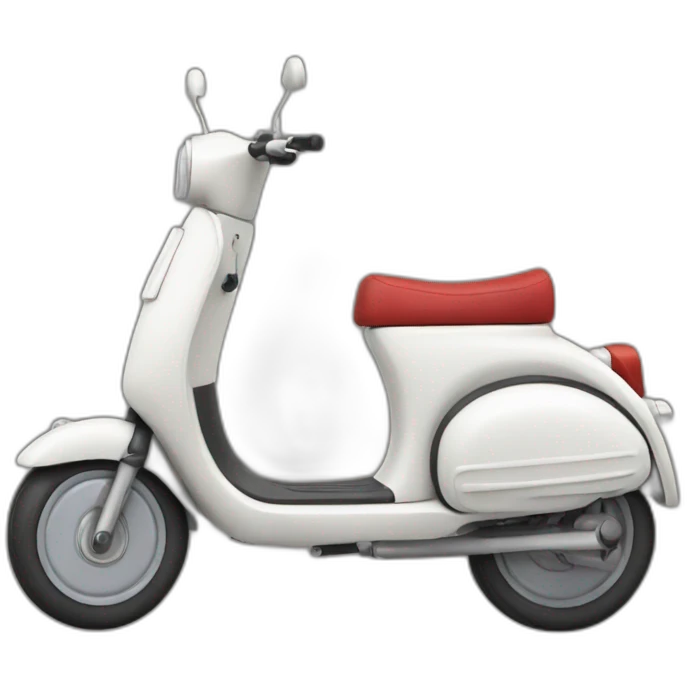 Kick scooter with color code 311c emoji