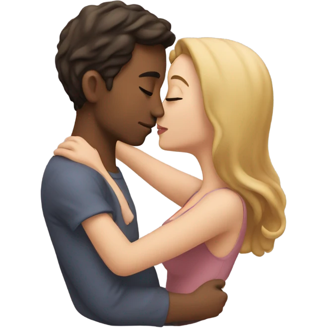 Couple kiss emoji