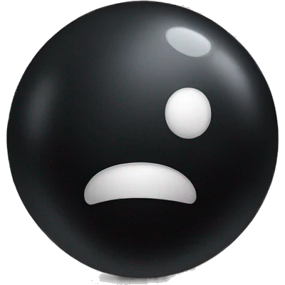 black ball emoji