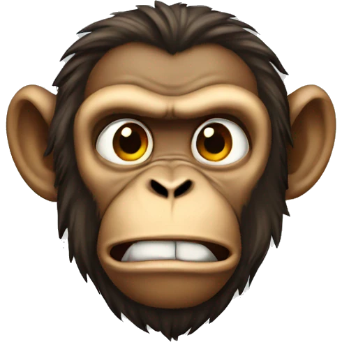 Monkey mad emoji