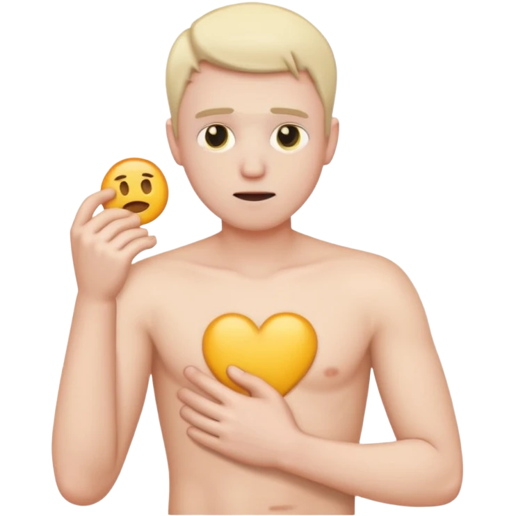 no me gusta el frio emoji hombre de torzo iOS agarrandose emoji