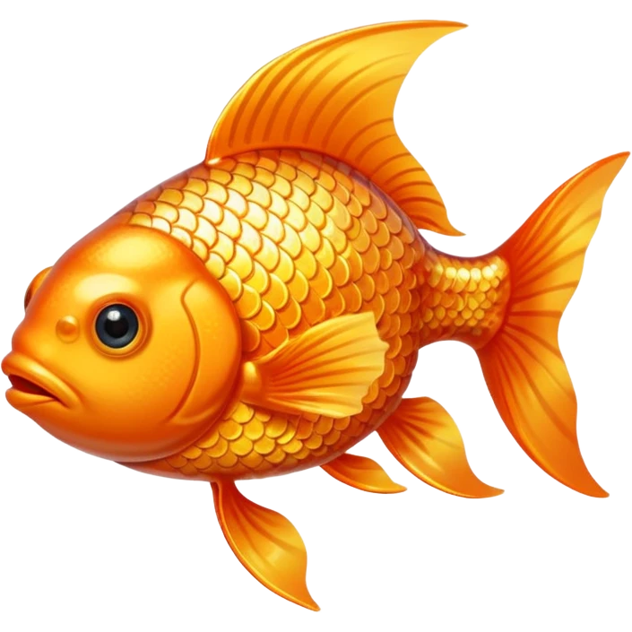 gold fish glitter gorgeaus emoji