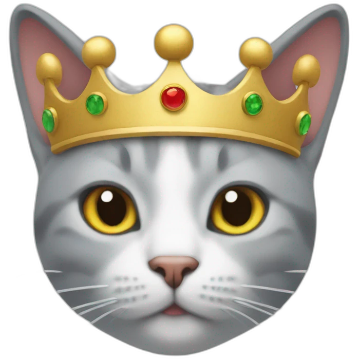 cat with à crown emoji