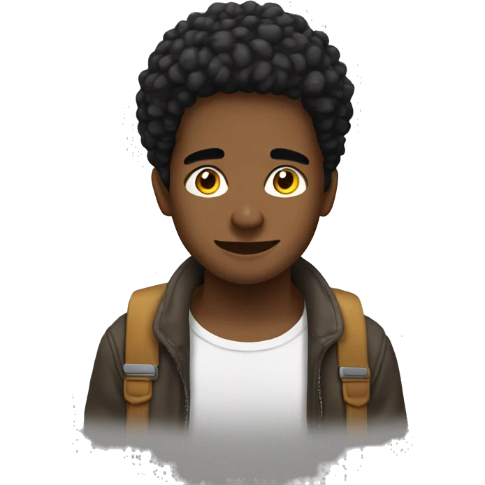jovencito afrocolomianos durmiendo emoji