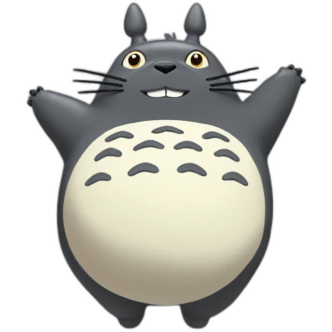dancing totoro emoji