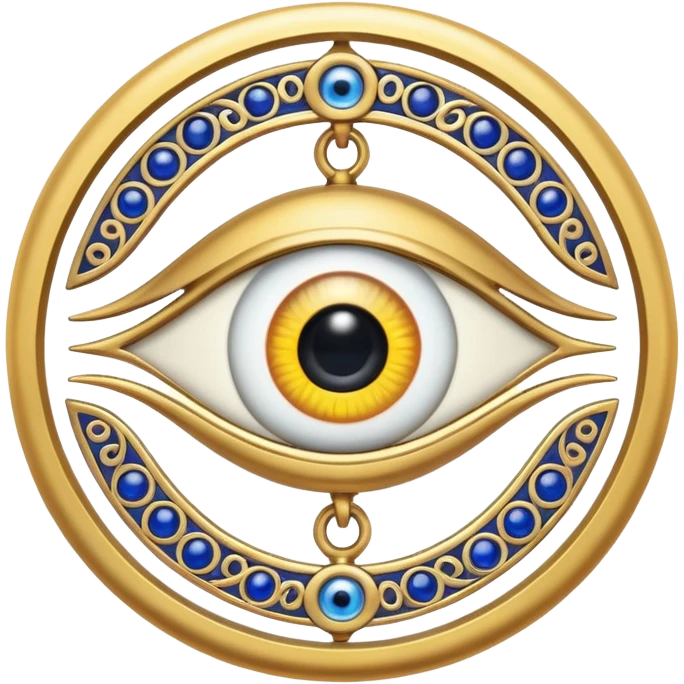 Egyptian evil eye talisman style emoji