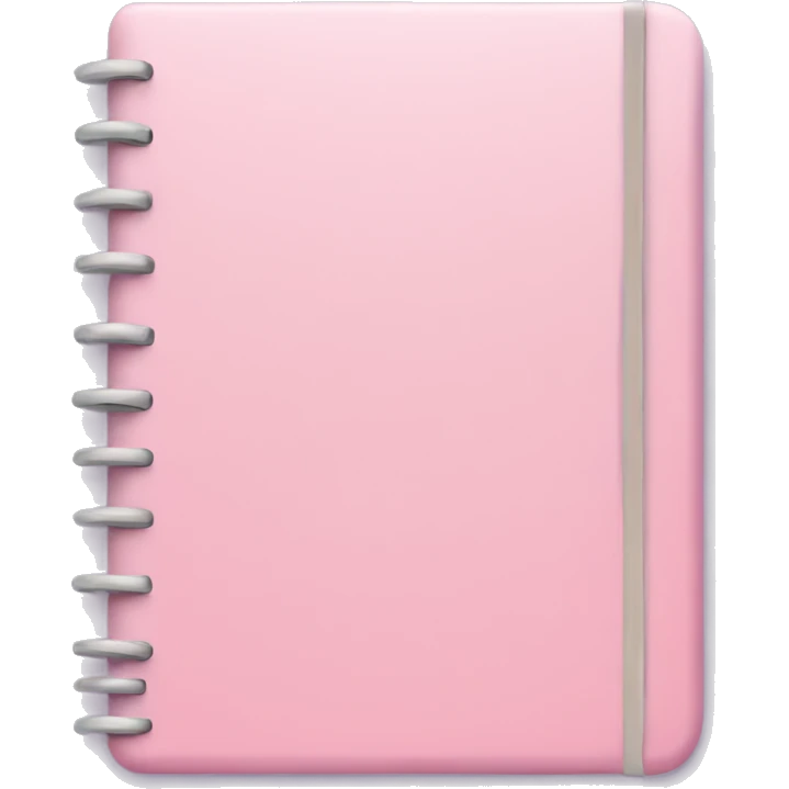 Pastel pink notebook emoji