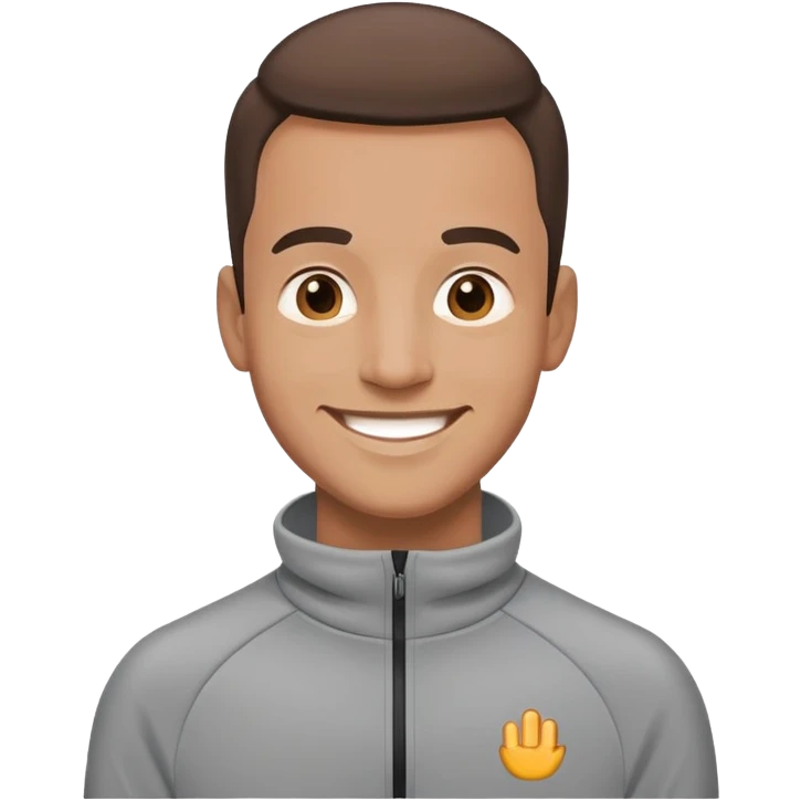 tracksuit man smiling  emoji
