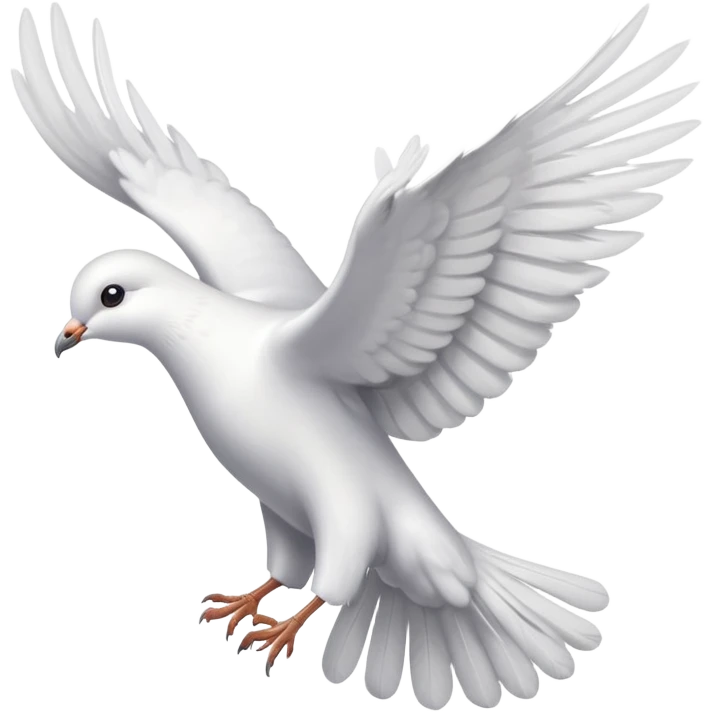 dove flying with its back facing me emoji