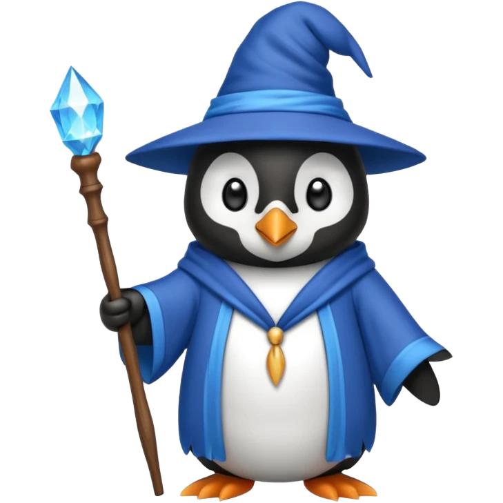 Penguin Wizard emoji