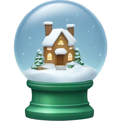 Christmas snowglobe emoji