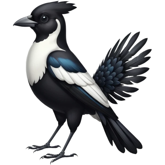 I want a magpie emoji standing emoji