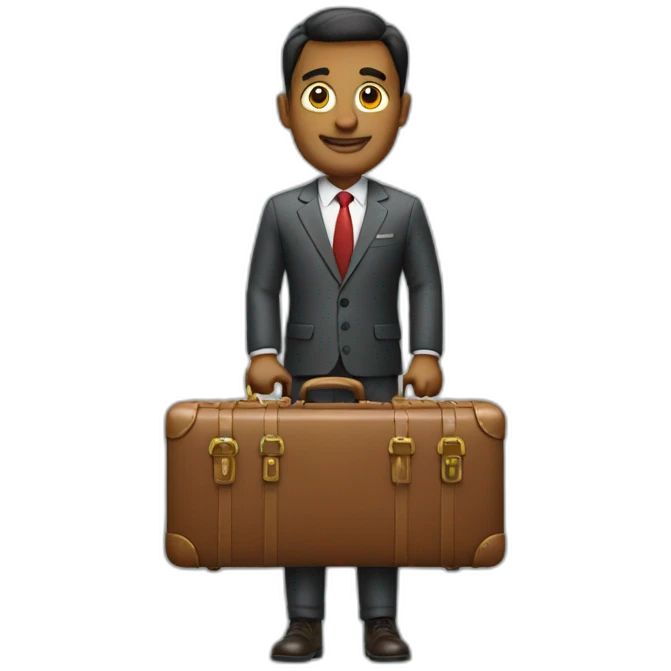 investor with a suit case emoji