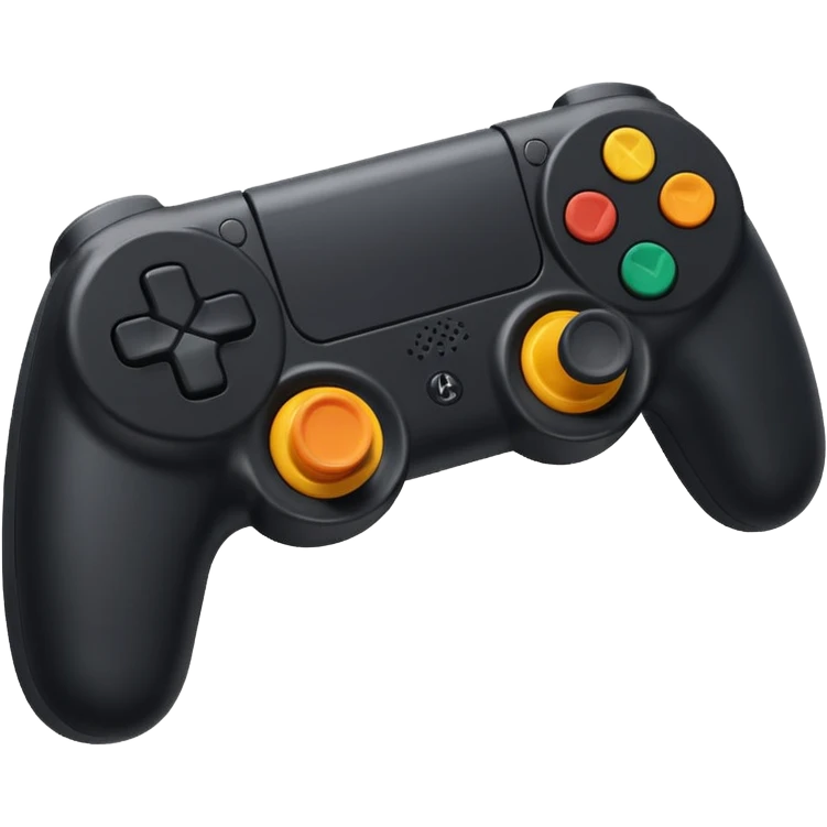 A black play station handle  emoji