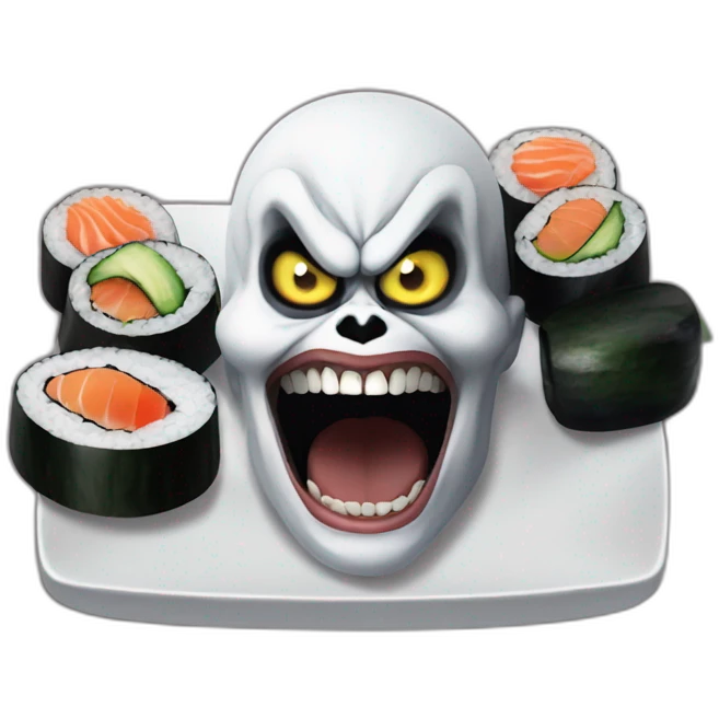 Ryuk eat sushi emoji
