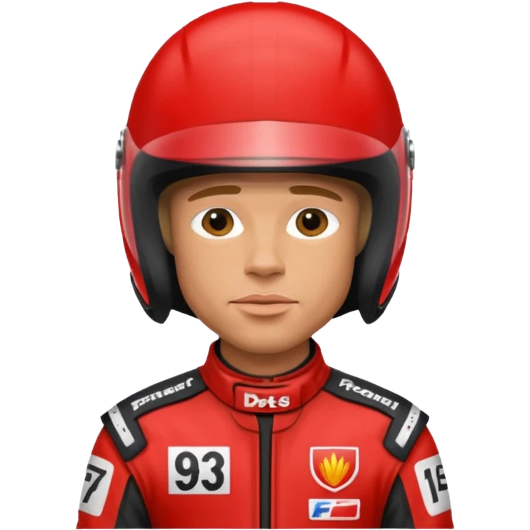 brad pitt from f1 movie in racing suit emoji
