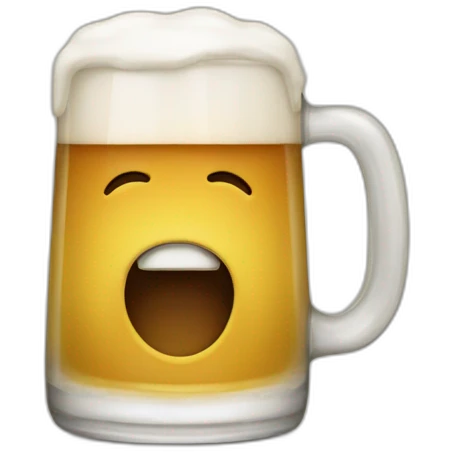 Olentzero drinking Beer emoji