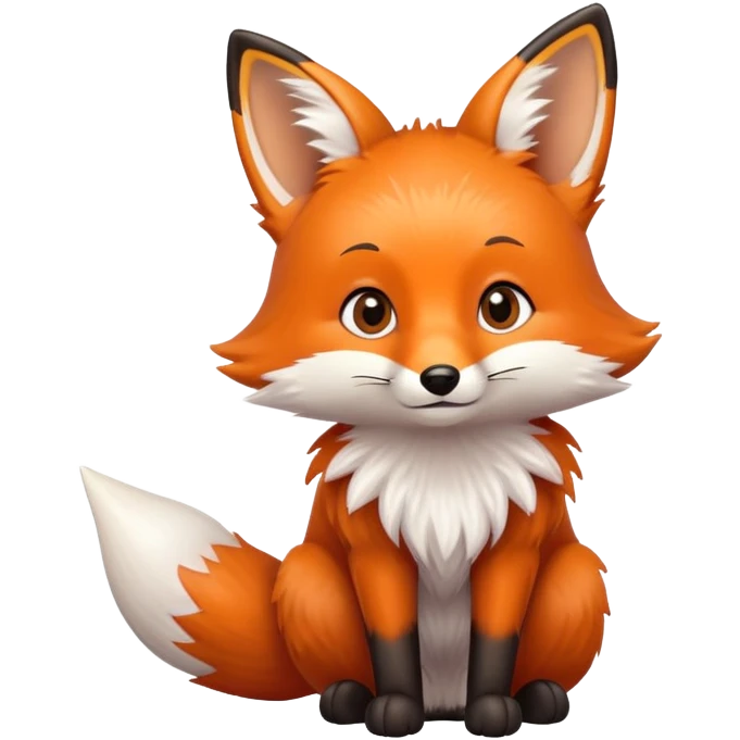 Cute fox emoji