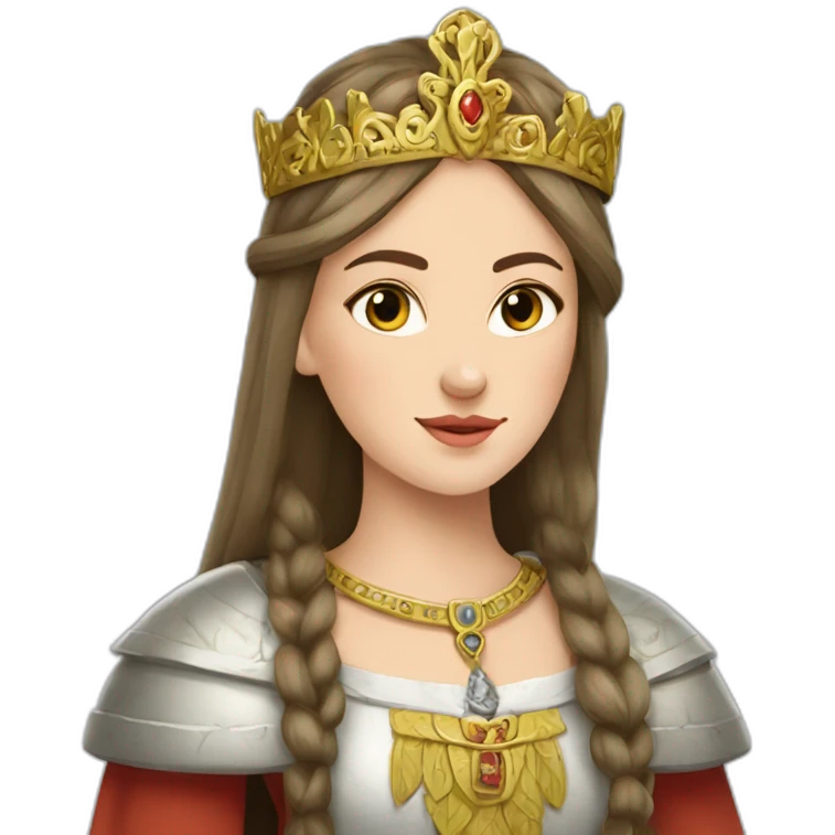 The beautiful but determined and strong-willed Princess Olga is the ruler of Rus-Ukraine in the 10th century emoji