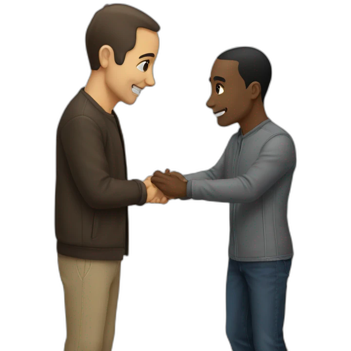 Zemmour hi five black guy  emoji