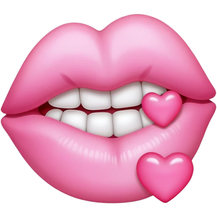 beso rosa emoji