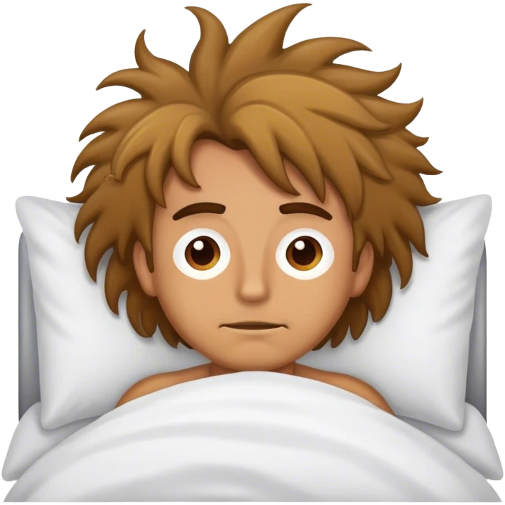 man lying in bed emoji