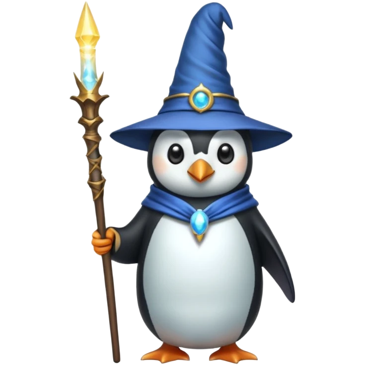 Penguin Wizard emoji