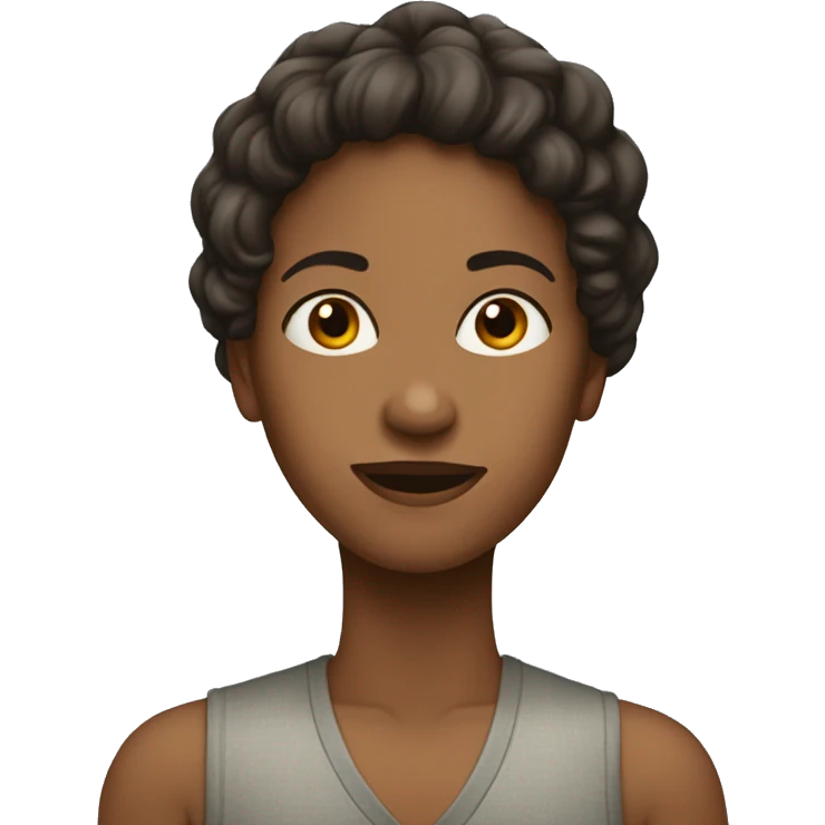 женщина с лицом коня emoji