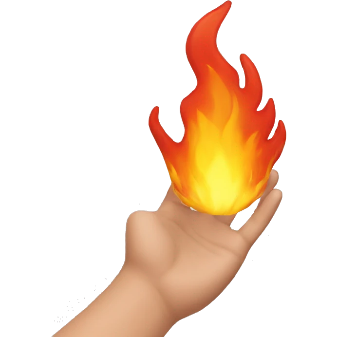 fire in the hand emoji
