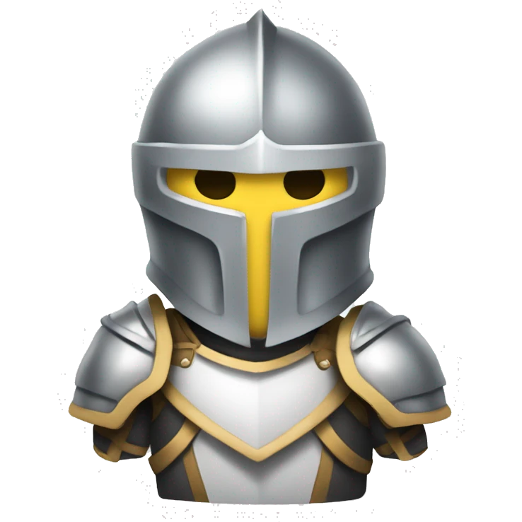 full white warrior knight emoji