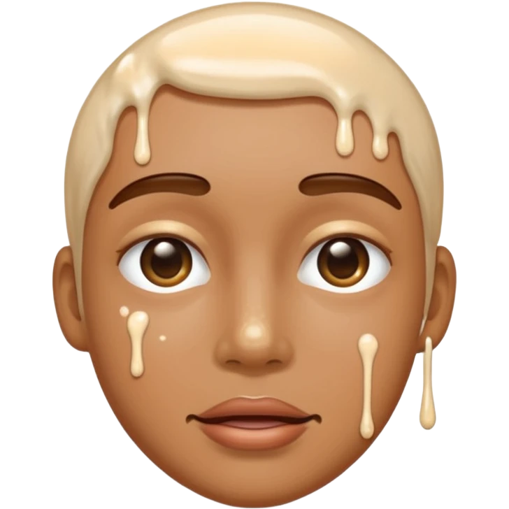 Cum on her face emoji