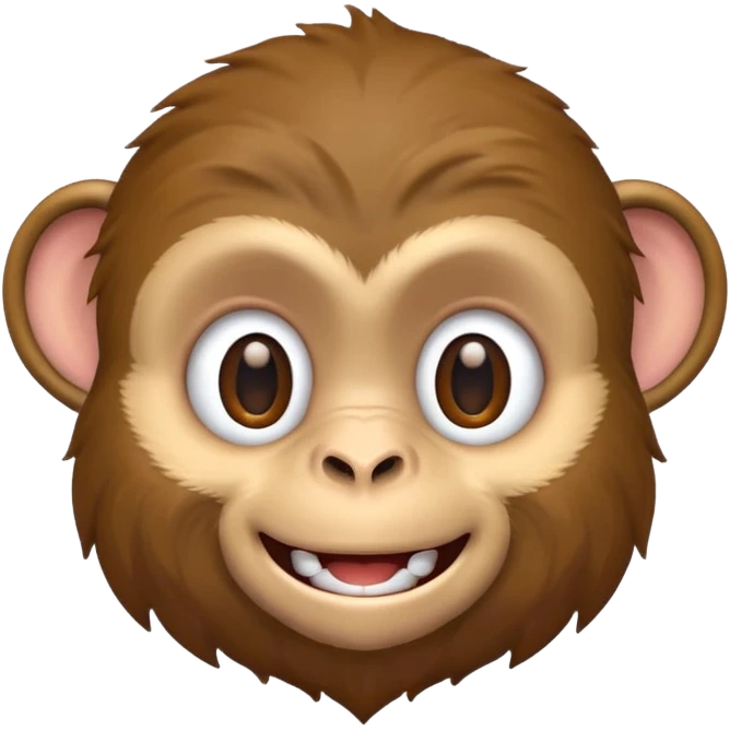 monkey being silly emoji