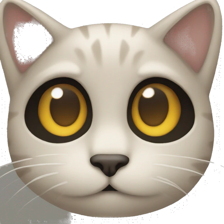 Cat covering face emoji