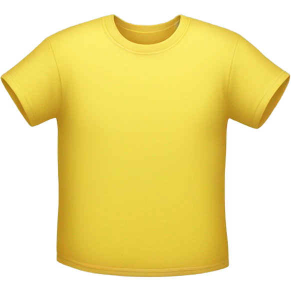 tshirt in YELLOW emoji