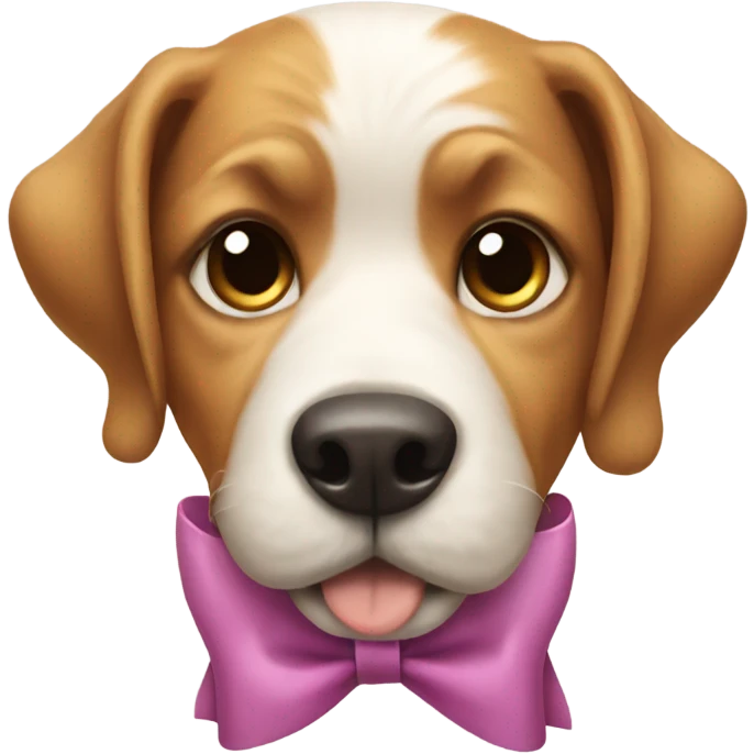 dog with a bow emoji