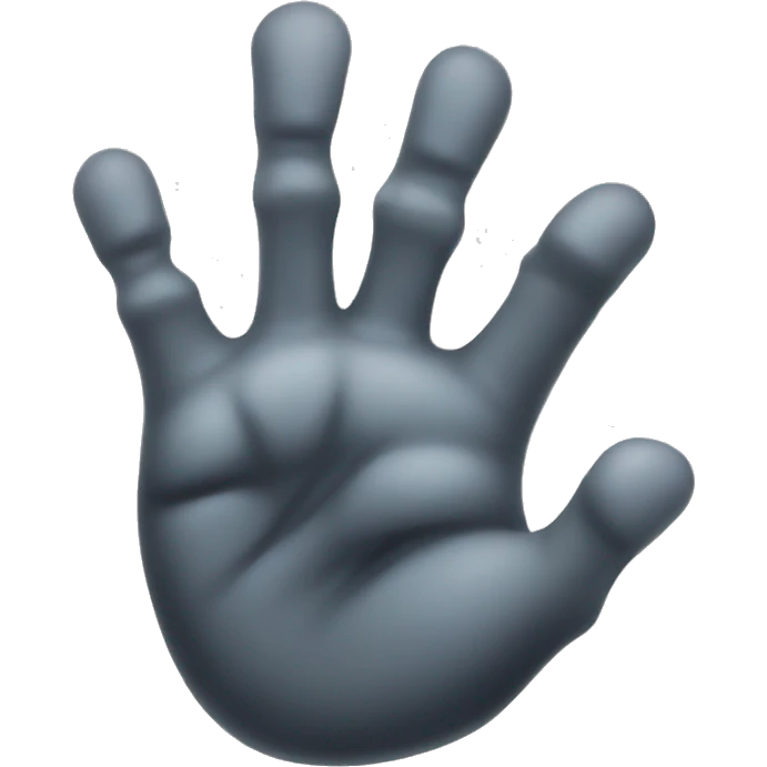 dark ghost hand emoji