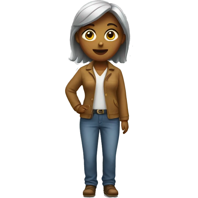 standing woman emoji
