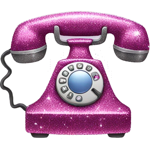 sparkly phone emoji