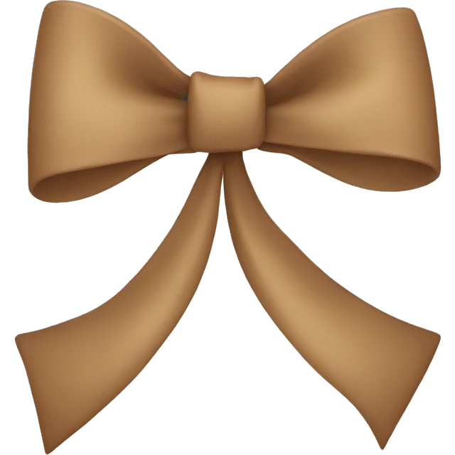 Light Brown bow  emoji