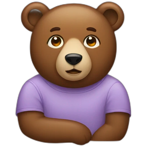 Bear with all genders emoji