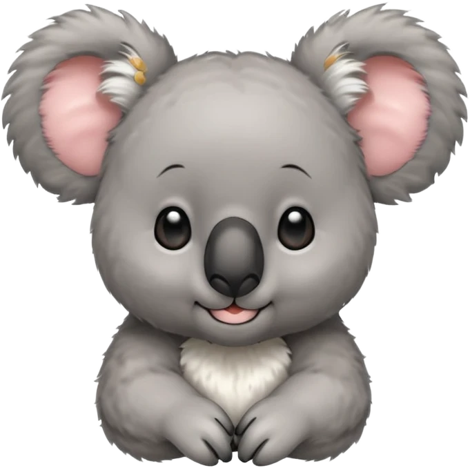 Koala with earrings emoji
