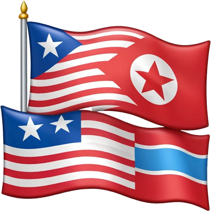 About a emoji flag hack combination with Puerto Rico + North Korea emoji flag combination flag hack as a flag emoji