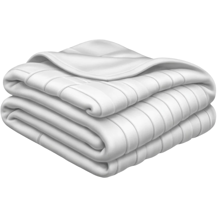 Soft, white blanket emoji