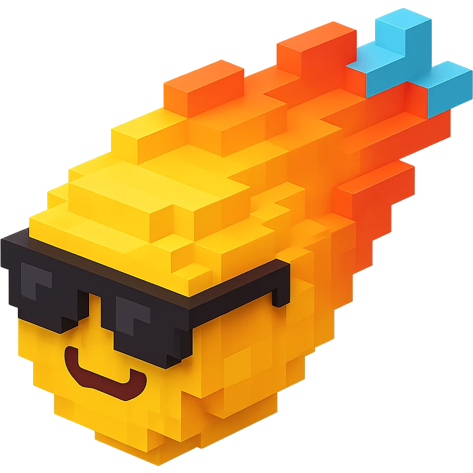 светящиеся комета в солнцезащитных очках, no background emoji