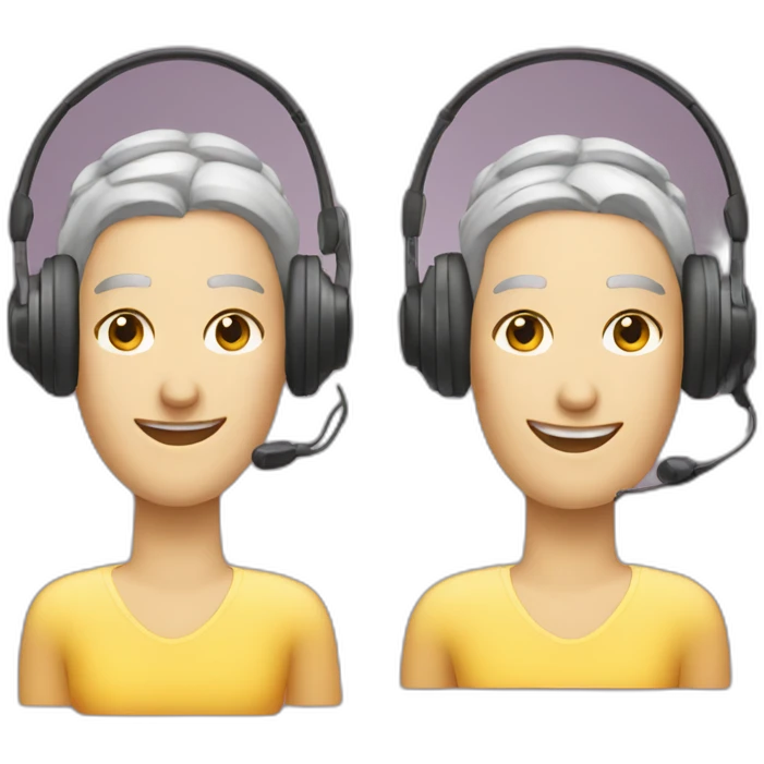 Dual headset phone emoji