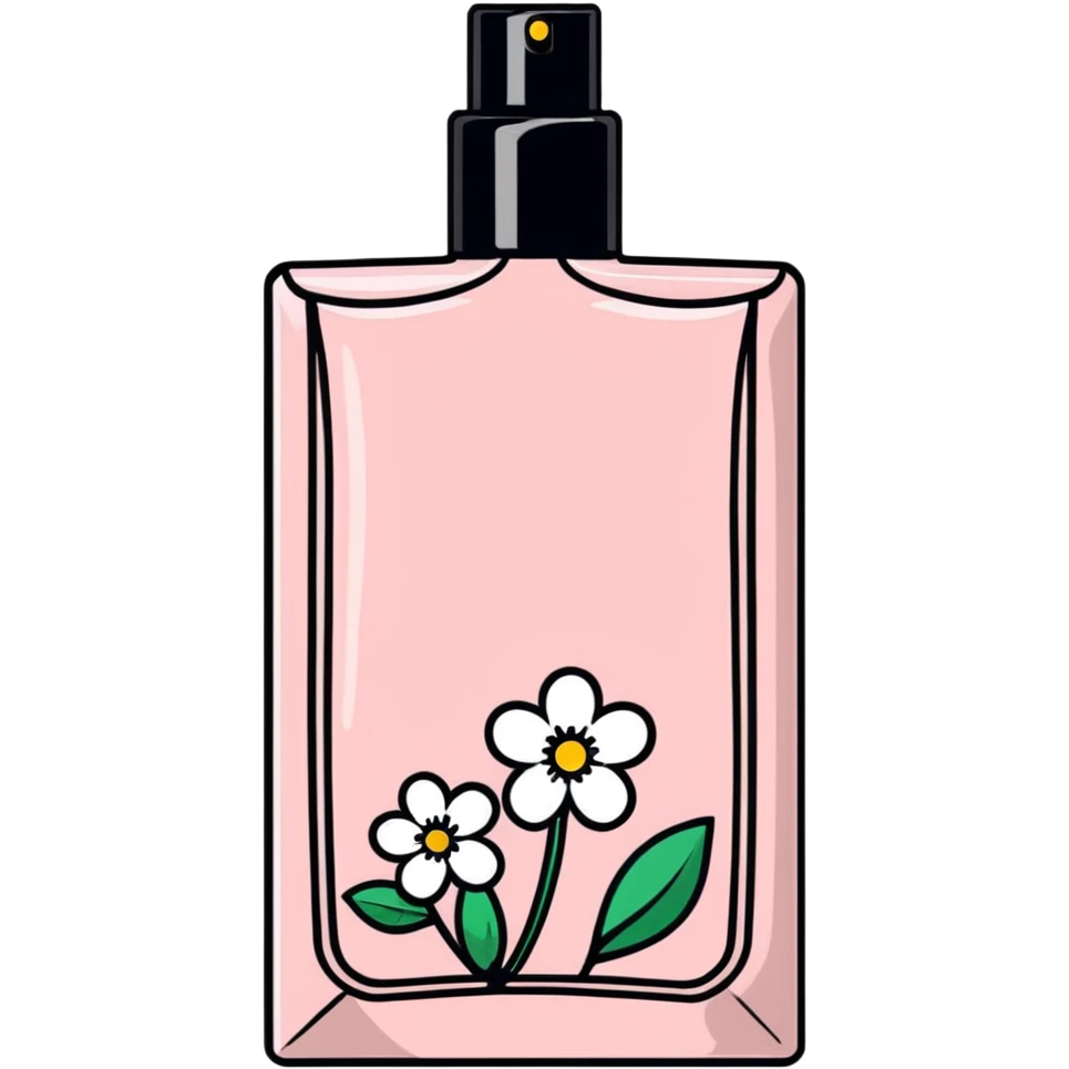 perfume spray with flowers emoji
