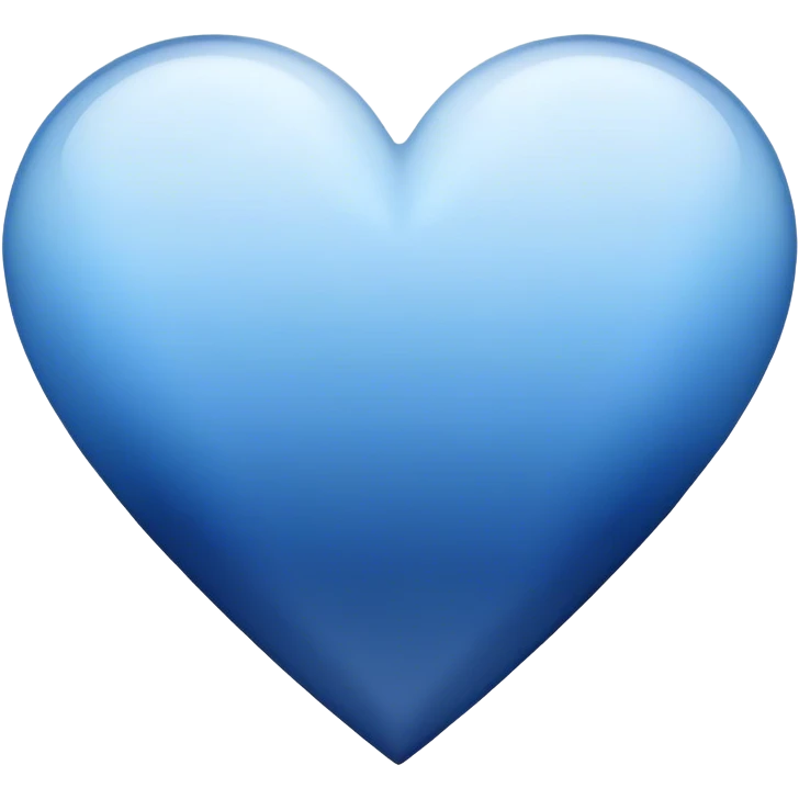 Dark blue ombré heart emoji