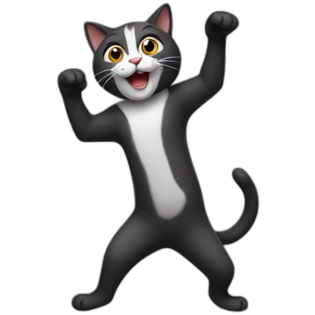 Dancing cat emoji