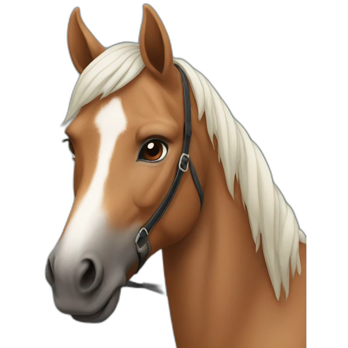 een stijgerend paard emoji