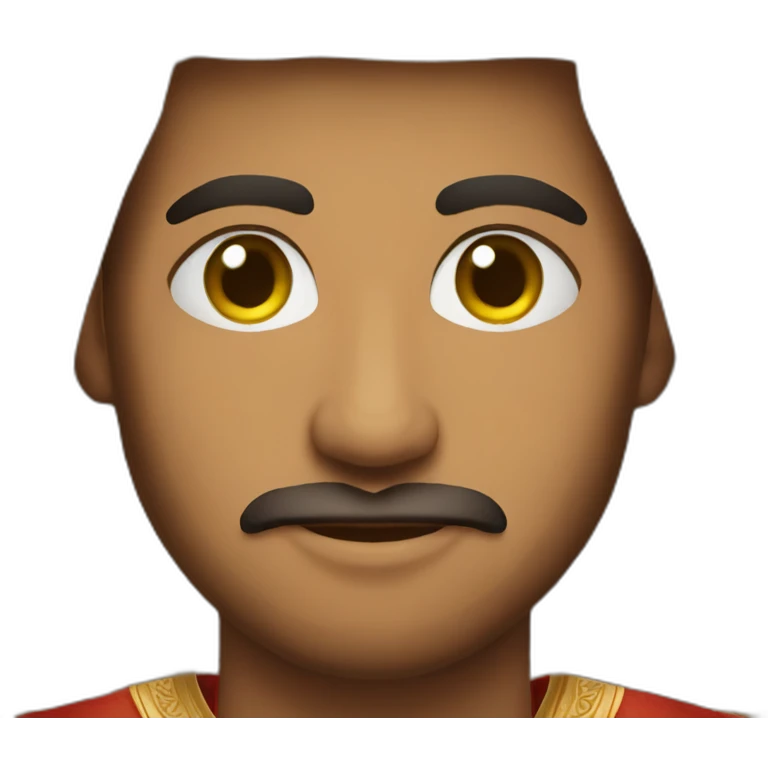 The face of a man in Omani dress emoji